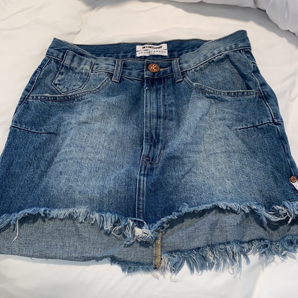 One Teaspoon Jean Skirt (size 26) - Picture 3 of 5